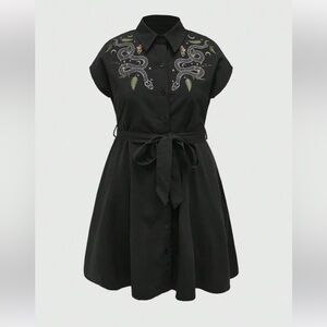 Romwe 1x alternative tie dress